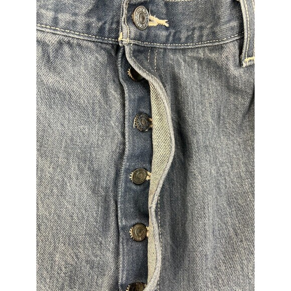 Levi’s 501 Jeans Men’s 44x32 (40x30.5) Straight Leg Button Fly Medium Wash Blue - Picture 8 of 13